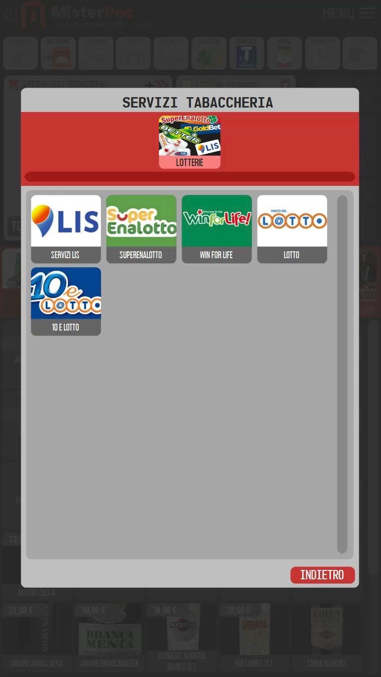 Mister POS - Interface display principale