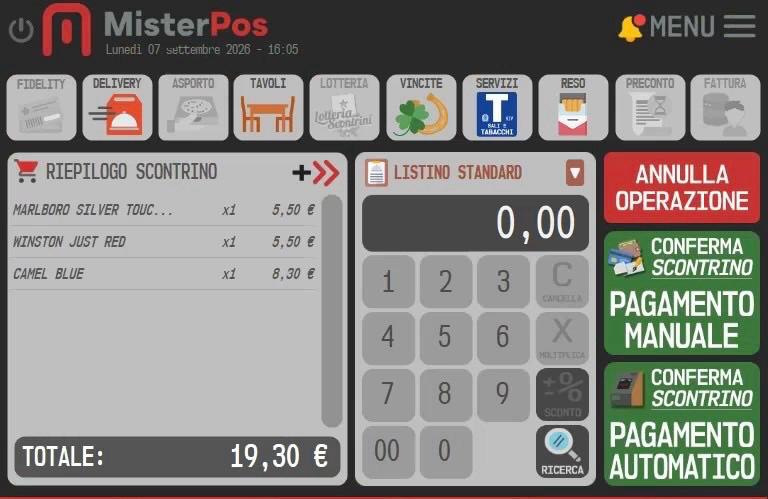 Mister POS - Configurazione sistema