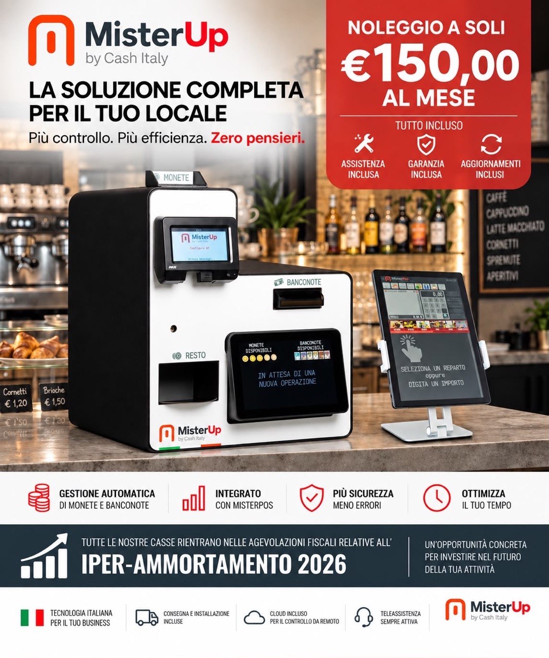Promozione MisterUp - Offerta speciale casse automatiche